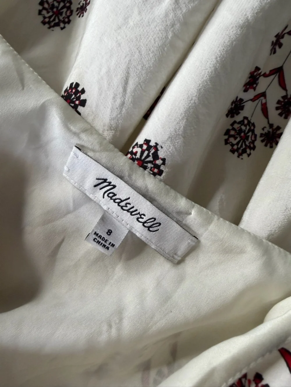 Madewell Silk Sandstar Dress in Vine Floral Size 8 - Picture 4 of 5